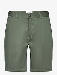 Les Deux - Como Reg Cotton-Linen Shorts - chino lühikesed püksid - thyme green - 0