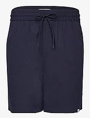 Les Deux - Otto Seersucker Shorts - lühikesed vabaajapüksid - dark navy - 0