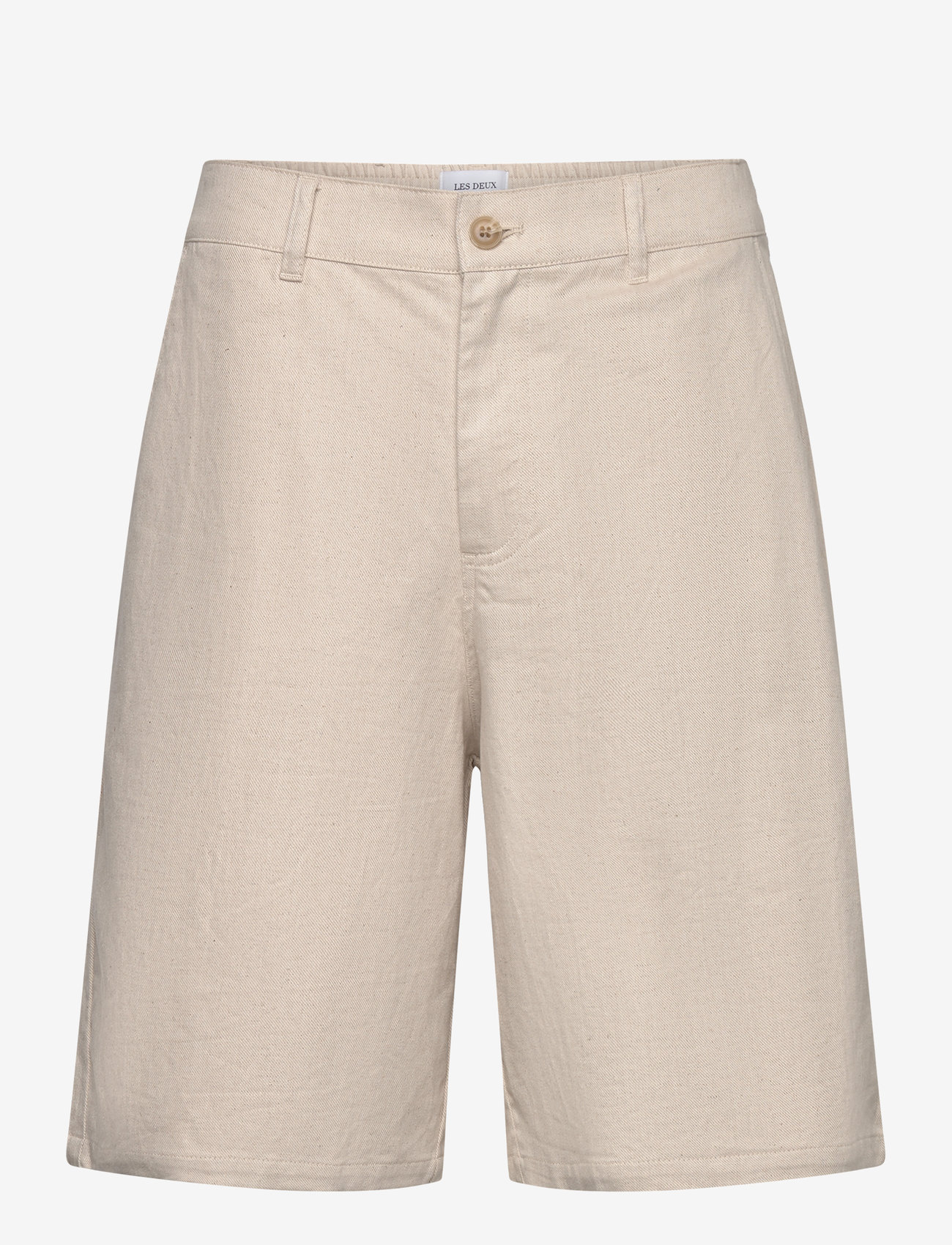 Les Deux - Johnny Casual Slub Twill Shorts - leinen-shorts - ivory - 0