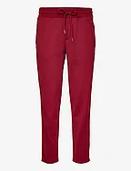 Sterling Track Pants - BURNT RED/IVORY