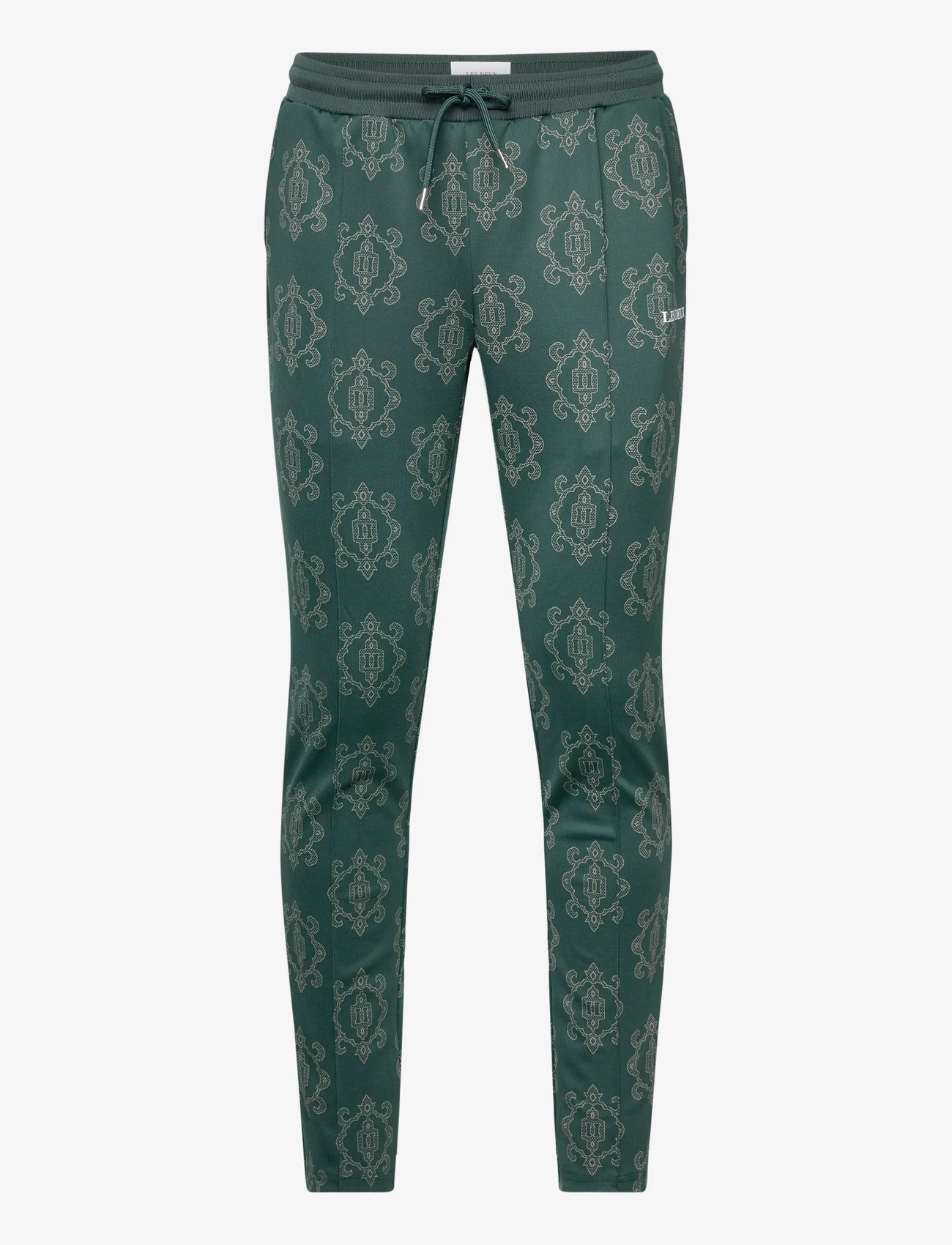 Les Deux - Ballier Jacquard Track Pants - sweatpants - pine green/ivory - 0