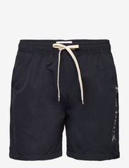 Les Deux Logo Swim Shorts - DARK NAVY/IVORY