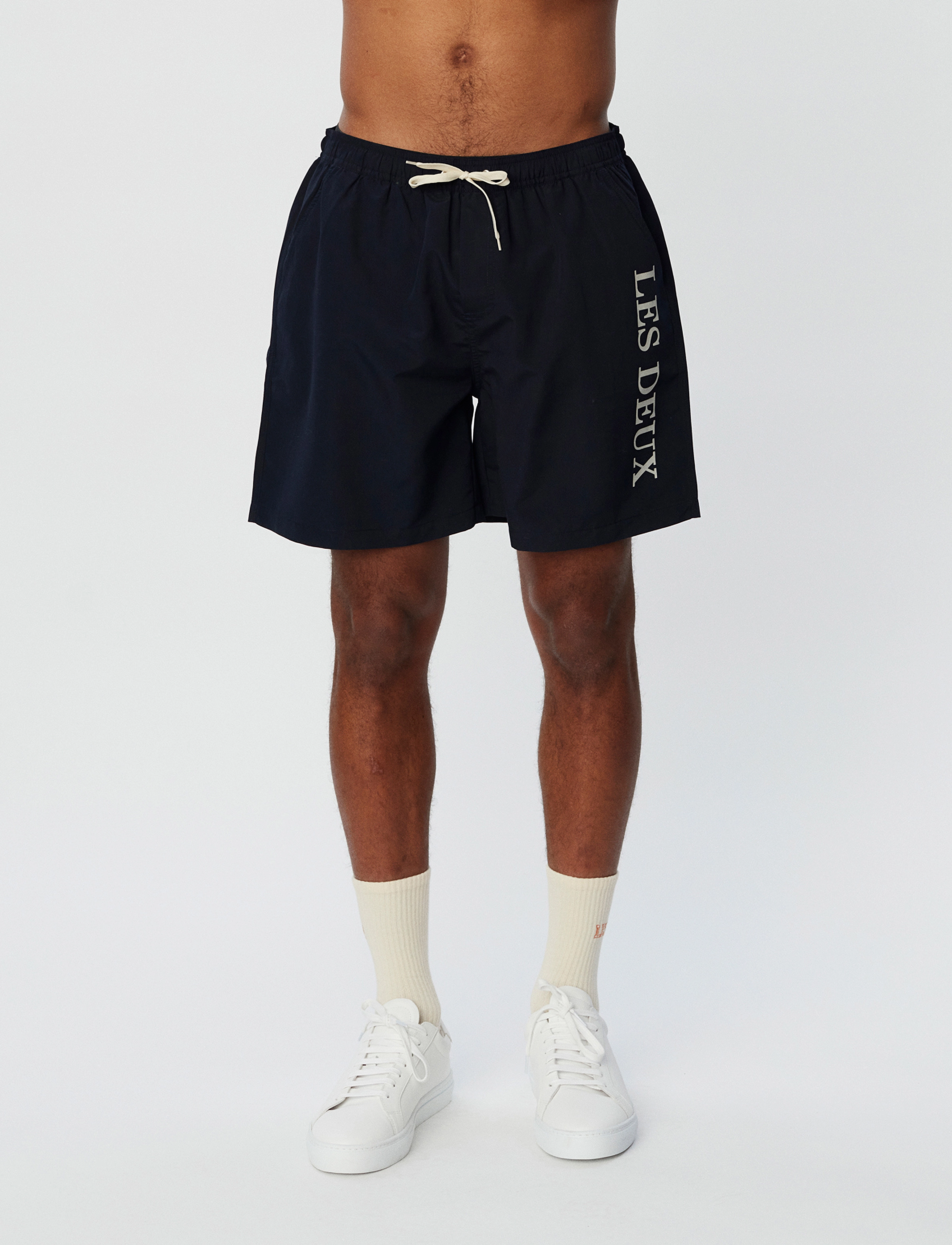 Les Deux - Les Deux Logo Swim Shorts - dark navy/ivory - 2