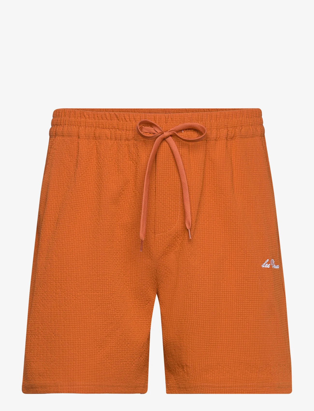 Les Deux - Stan Seersucker Swim Shorts 2.0 - ziemeļvalstu stils - court orange - 1