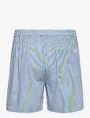 Les Deux - Stan Stripe Seersucker Swim Shorts - nordic style - washed denim blue/light ivory - 2