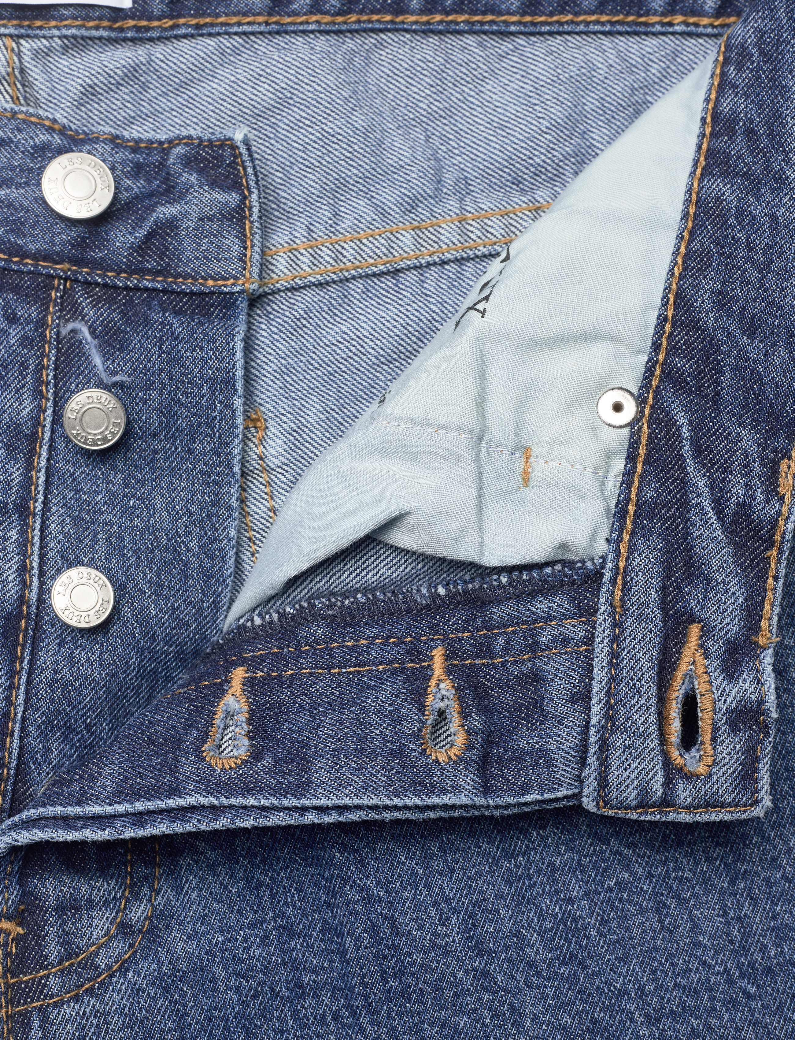 Les Deux - Richard Straight Fit Jeans - blue wash denim - 3