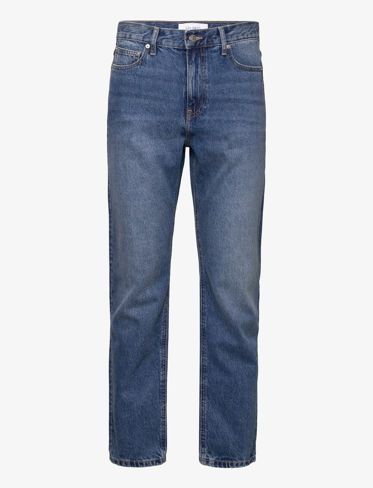 Les Deux - Russell Regular Fit Jeans - medium antique blue wash denim - 0