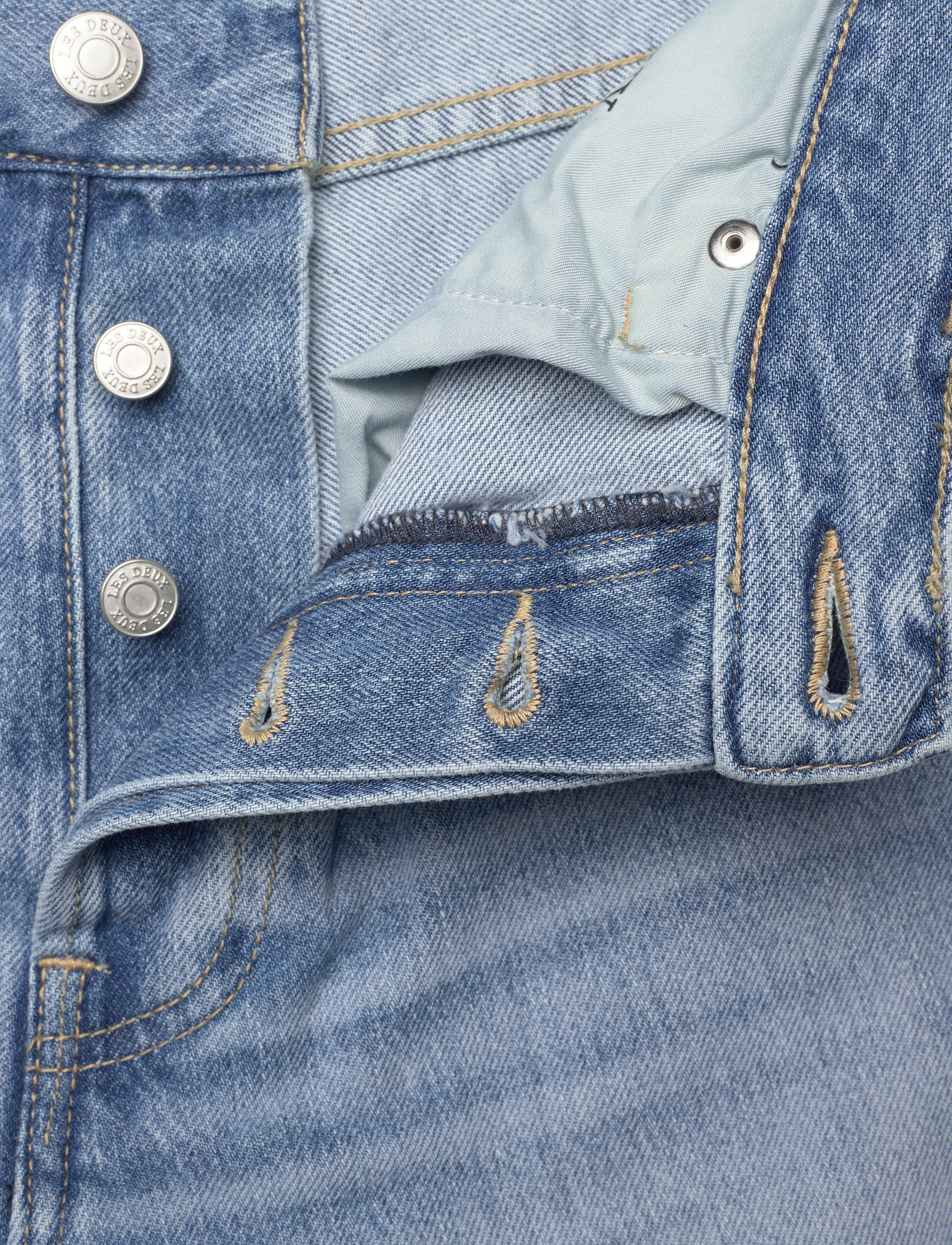 Les Deux - Richard Straight Fit Jeans - medium light antique blue wash - 3