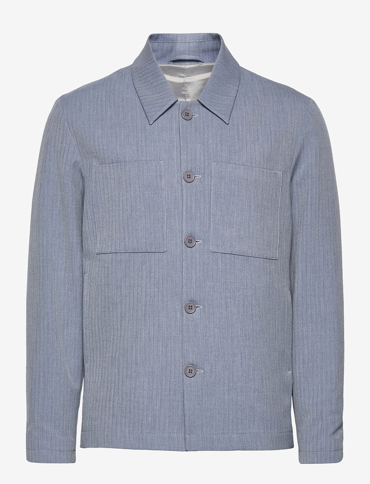 Les Deux - Marseille Herringbone Jacket - provincial blue - 0