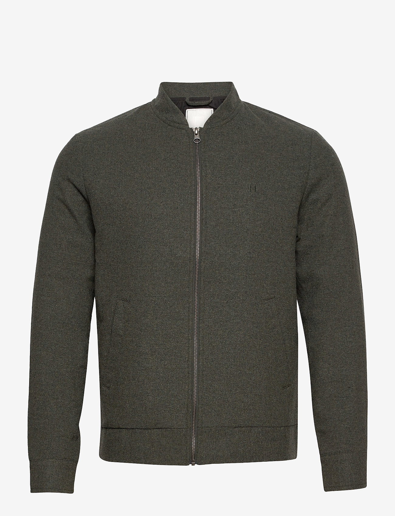 Les Deux - Marshall Wool Bomber Jacket - deep forrest - 0