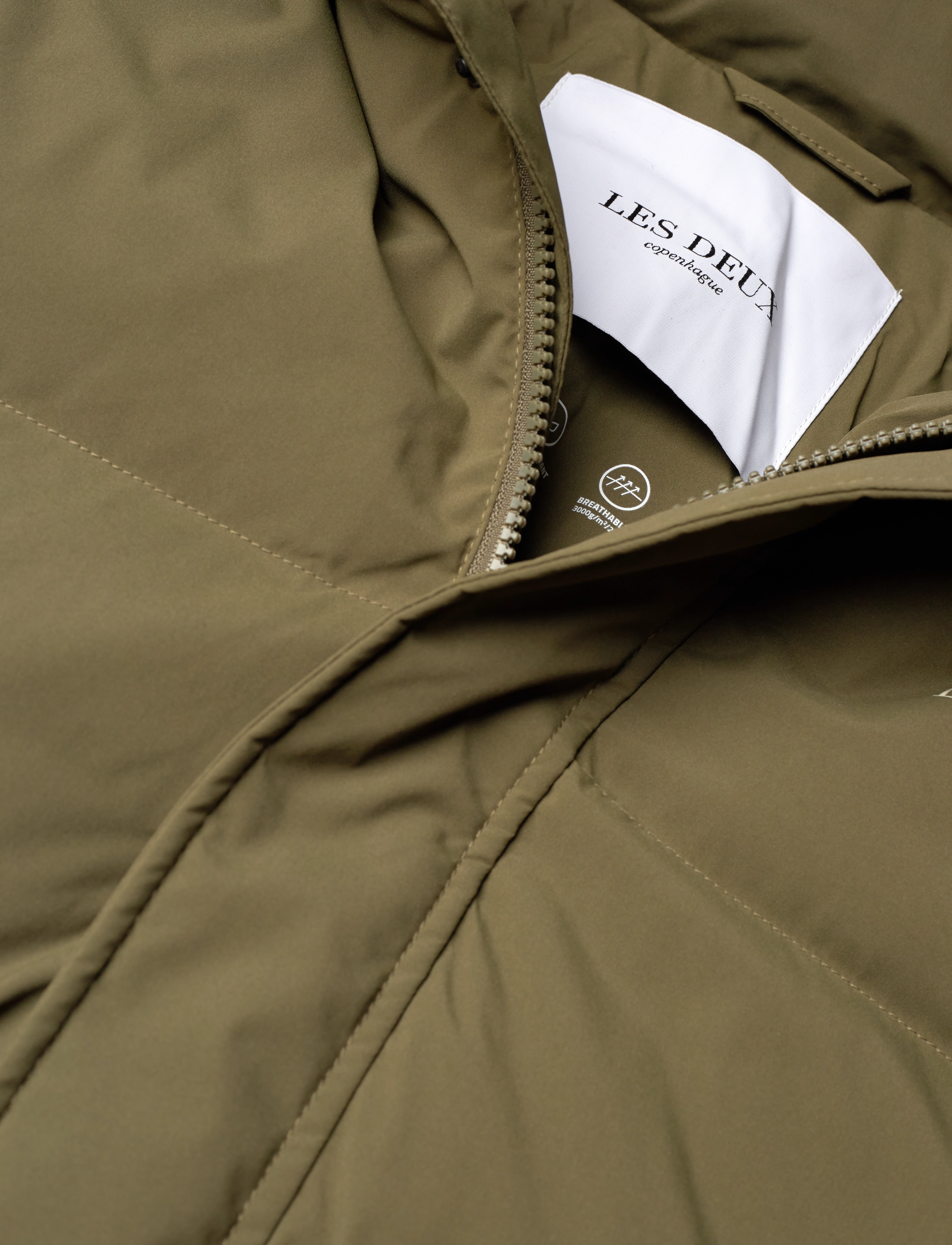 Les Deux - Maddox Down Jacket - olive night - 4