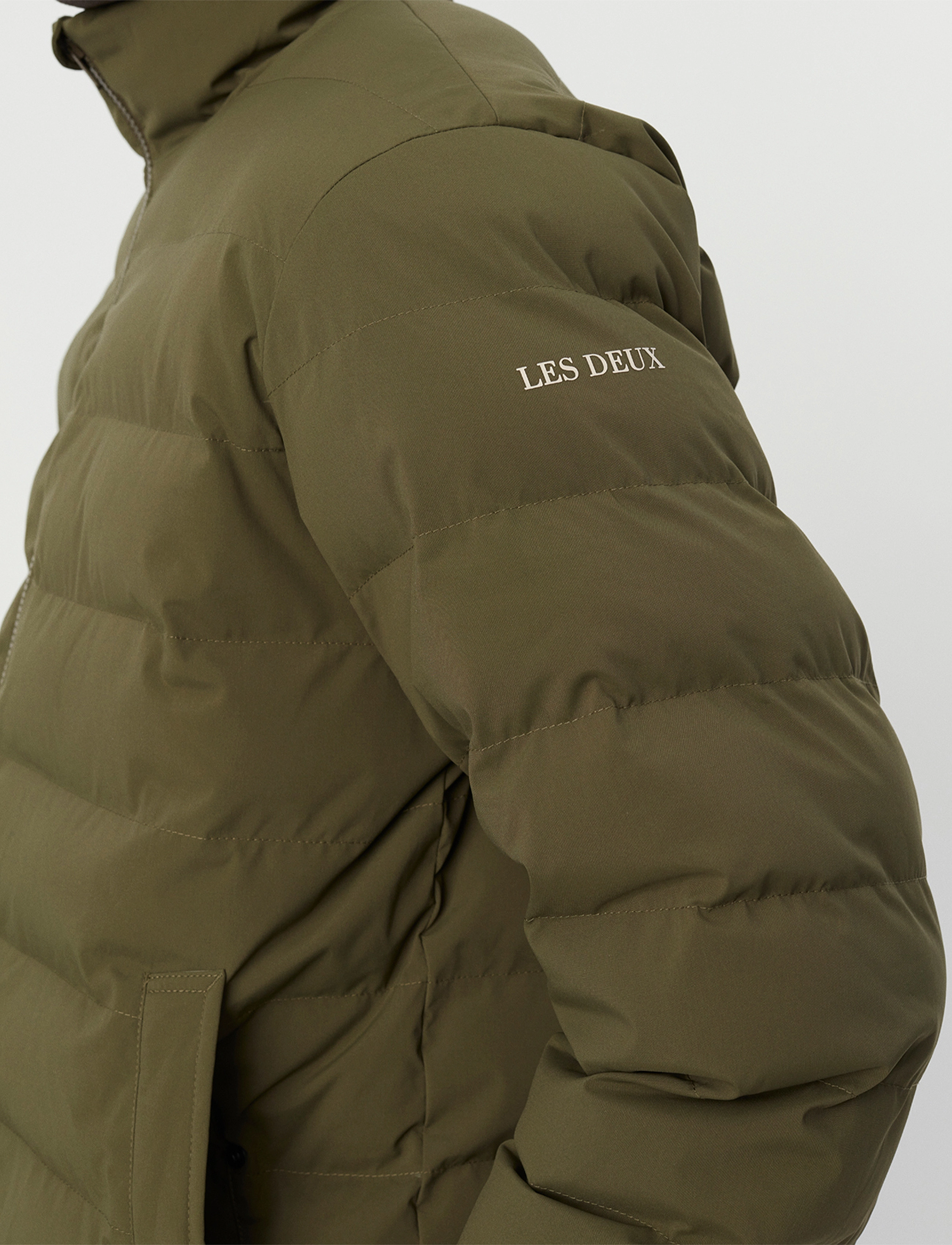 Les Deux - Mattis Puffer Jacket - olive night - 4