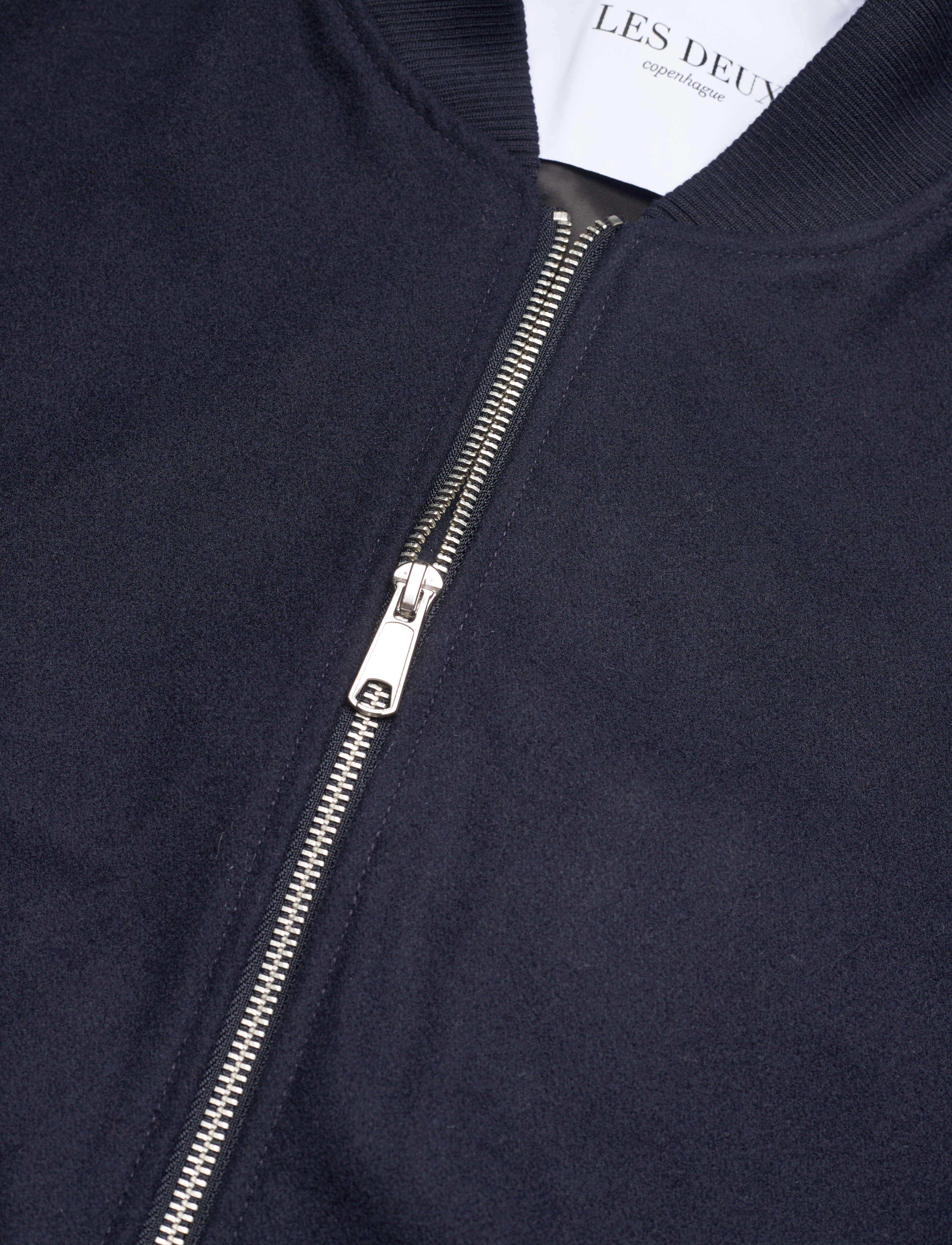 Les Deux - Mitch Wool Bomber Jacket - dark navy - 3