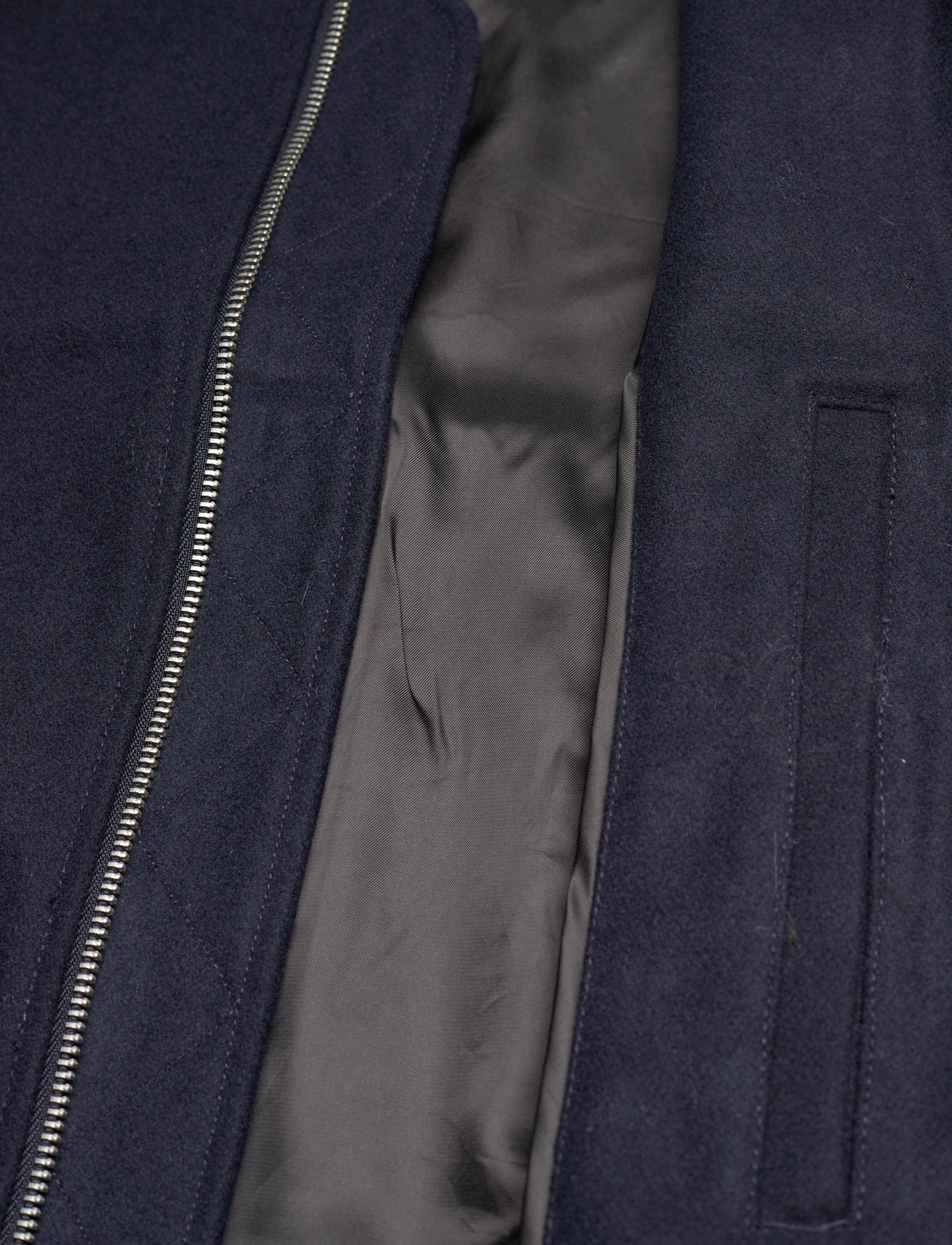 Les Deux - Mitch Wool Bomber Jacket - dark navy - 5