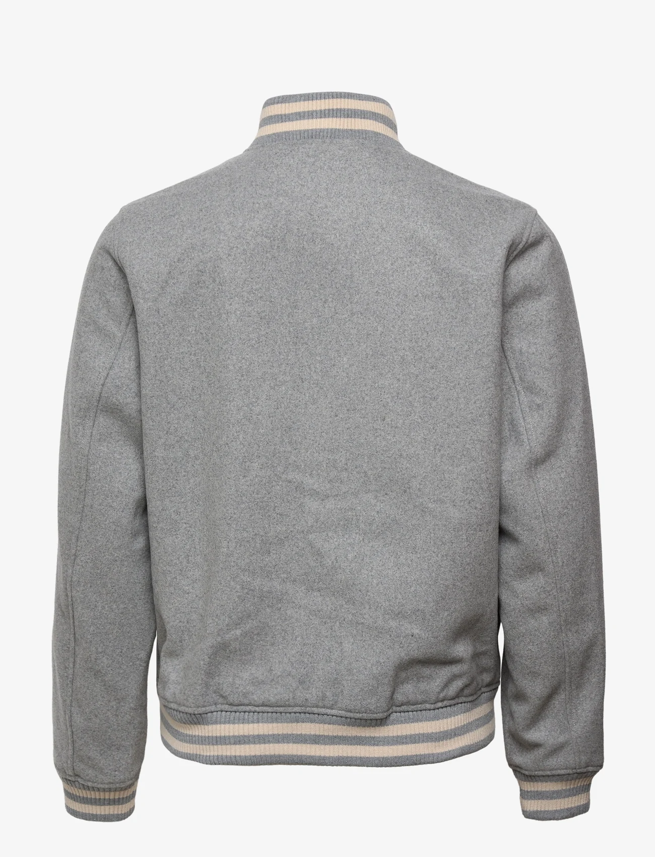 Les Deux - Varsity Wool Jacket - light grey mélange - 1