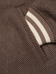 Les Deux - Varsity Herringbone Wool Jacket - jackets - coffee brown/walnut - 3