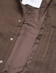 Les Deux - Varsity Herringbone Wool Jacket - striukės ir švarkeliai - coffee brown/walnut - 4