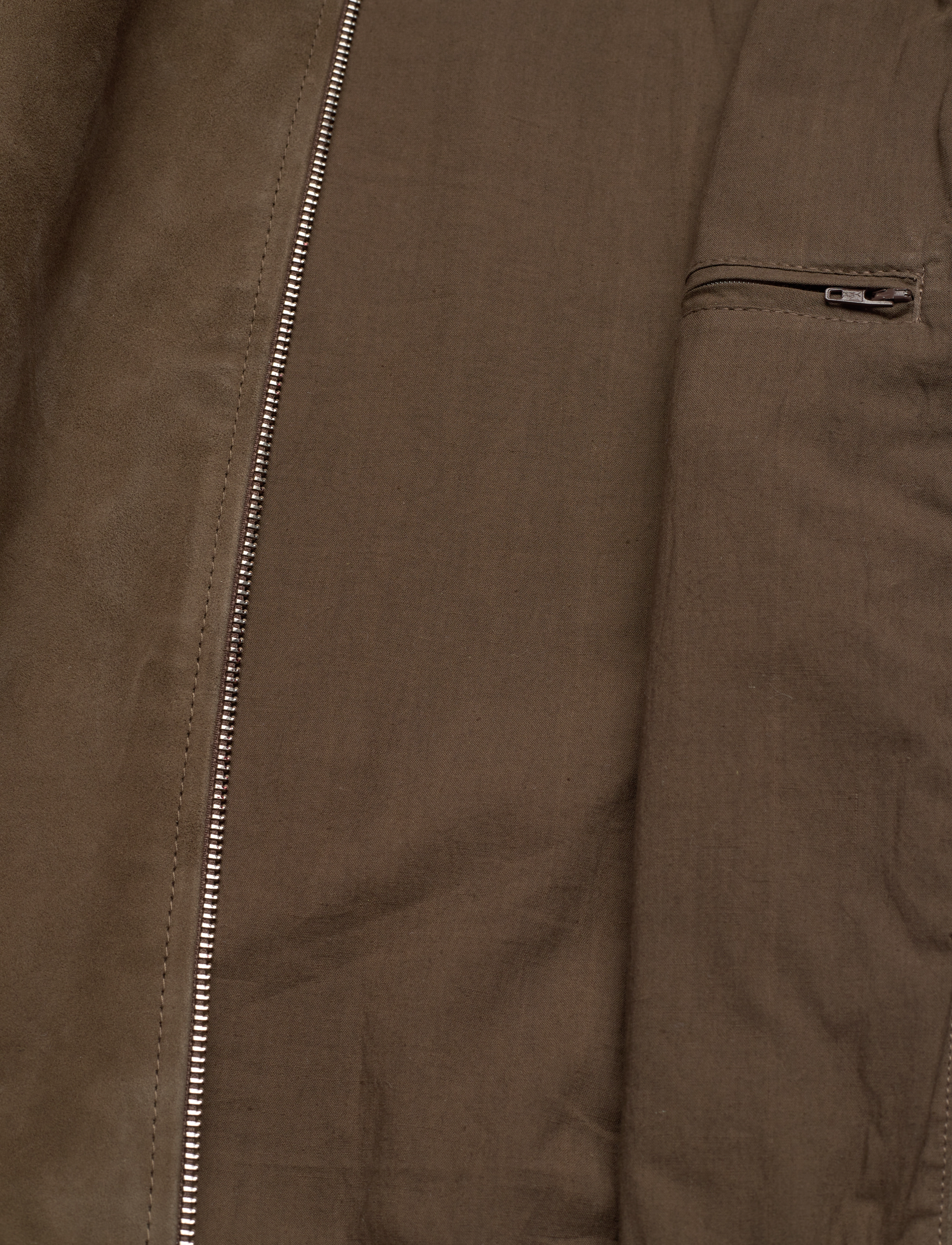 Les Deux - Milford Suede Bomber Jacket - olive night - 4