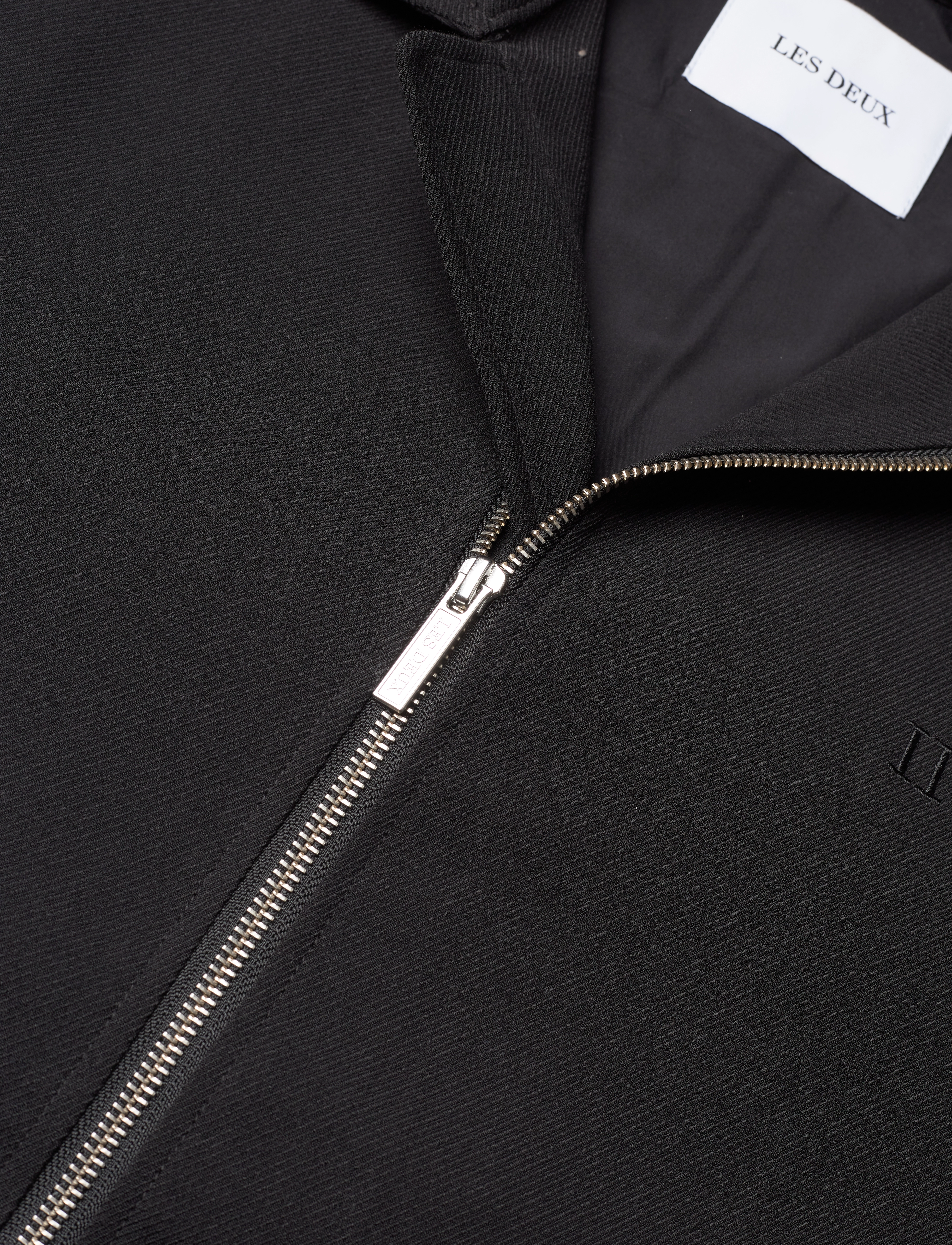 Les Deux - Como Mélange Coach Jacket - black melange - 2