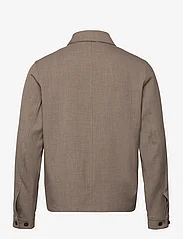 Les Deux - Como Mélange Coach Jacket - spring jackets - dark sand melange - 1