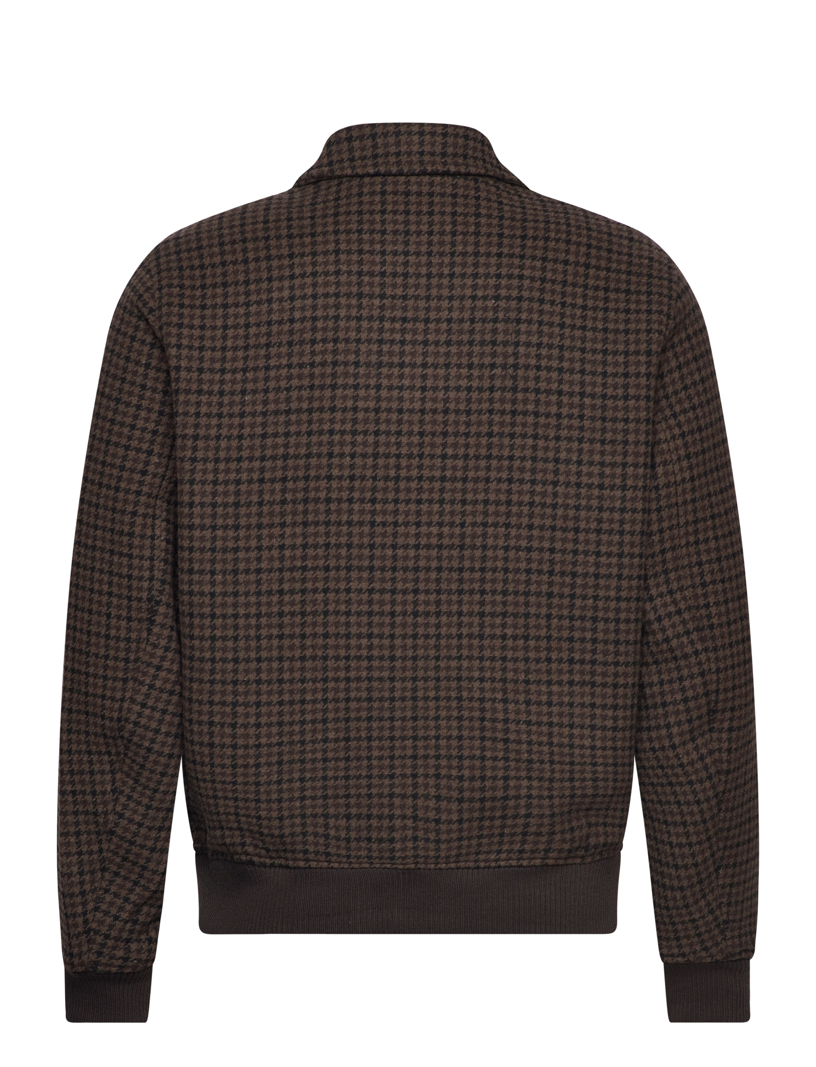 Les Deux - Les Deux Varsity Houndstooth Wool J - mountain grey/coffee brown - 1