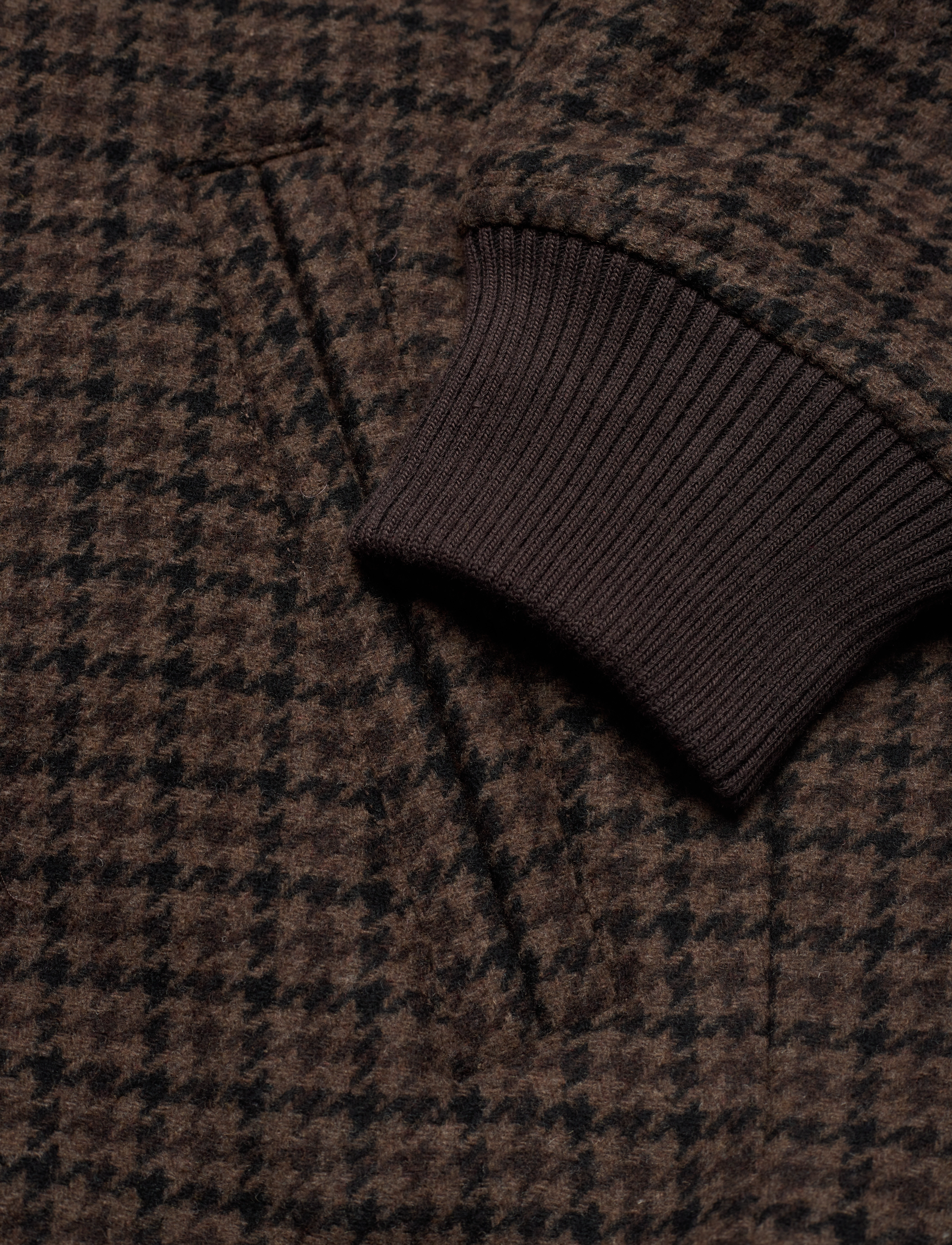 Les Deux - Les Deux Varsity Houndstooth Wool J - mountain grey/coffee brown - 4