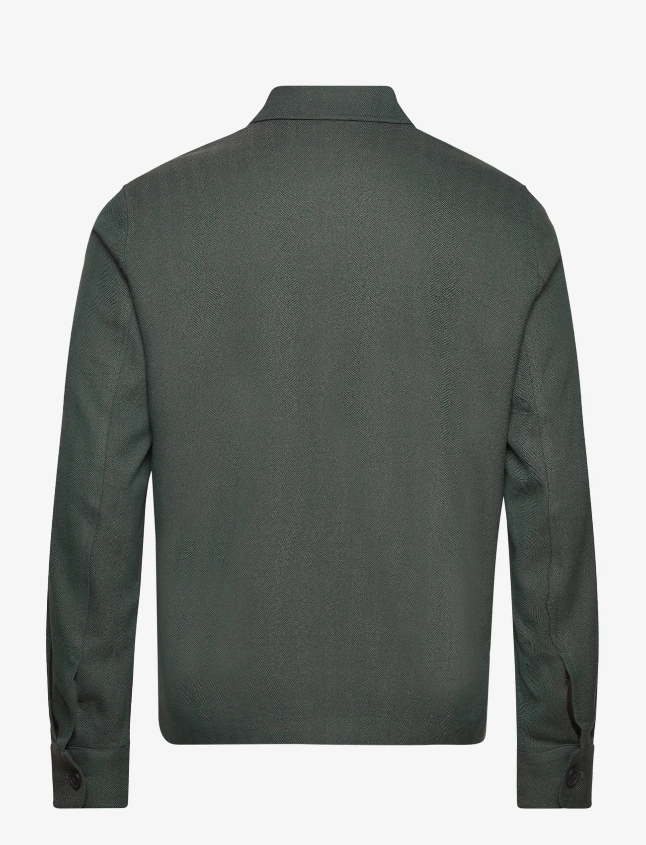 Les Deux - Como Coach Herringbone Jacket - spring jackets - pine green - 1