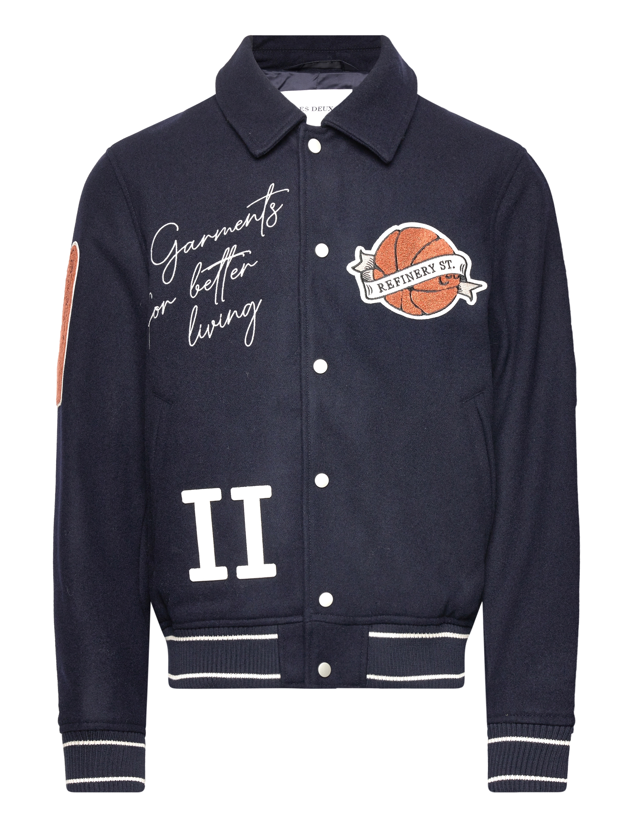 Les Deux Varsity Wool Jacket 4.0 - DARK