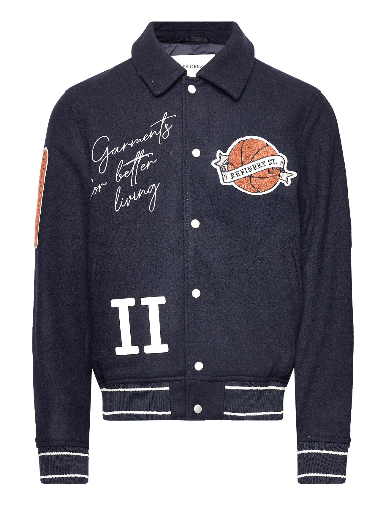 Les Deux Varsity Wool Jacket 4.0 - DARK