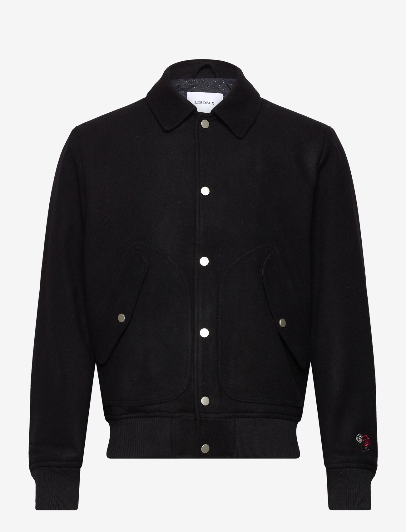 Les Deux - Rhett Varsity Jacket - herbstjacken - black - 0