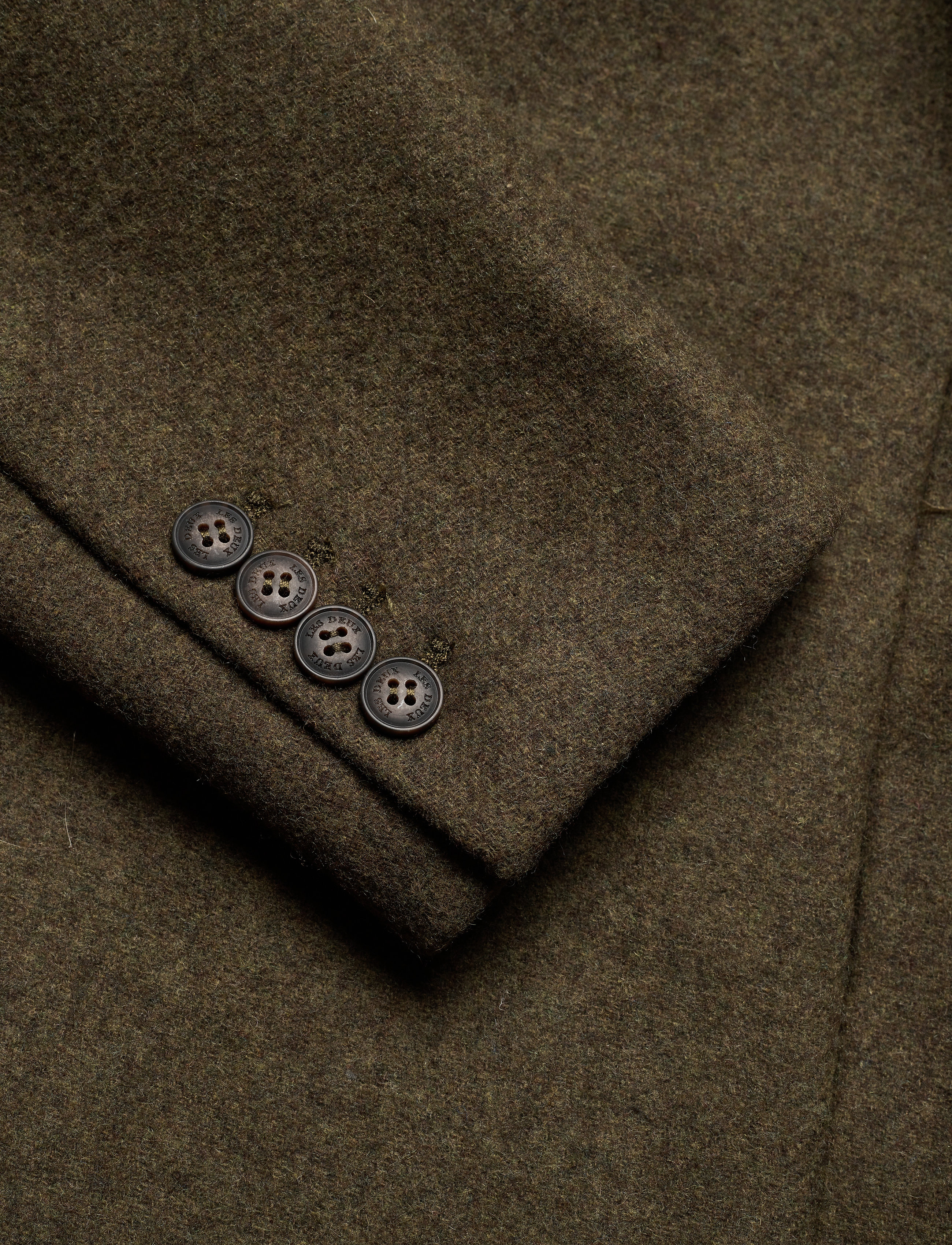 Les Deux - Montgomery Wool Coat - turtle green - 3