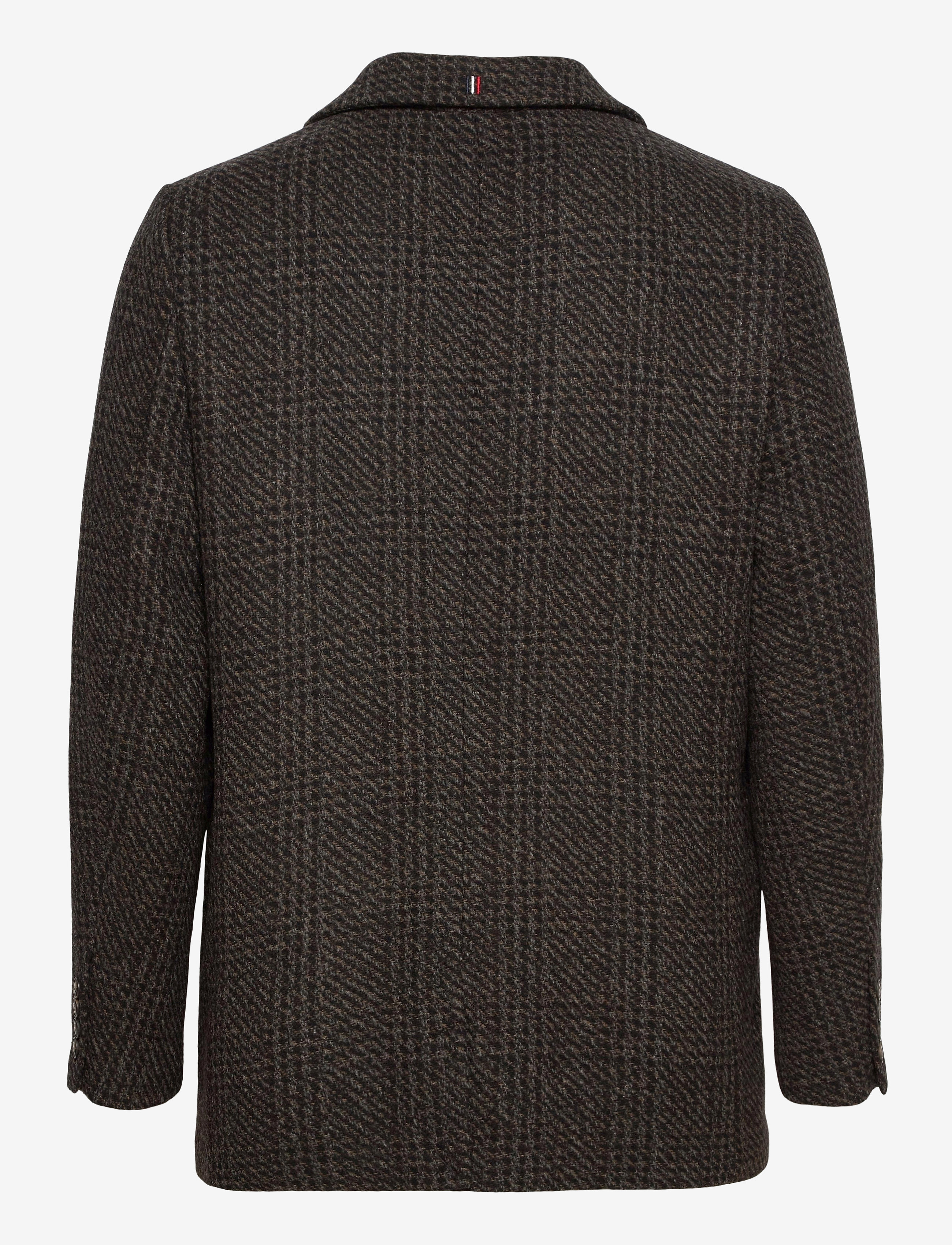Les Deux - Montgomery Check Wool Coat - black/brown/grey check - 1