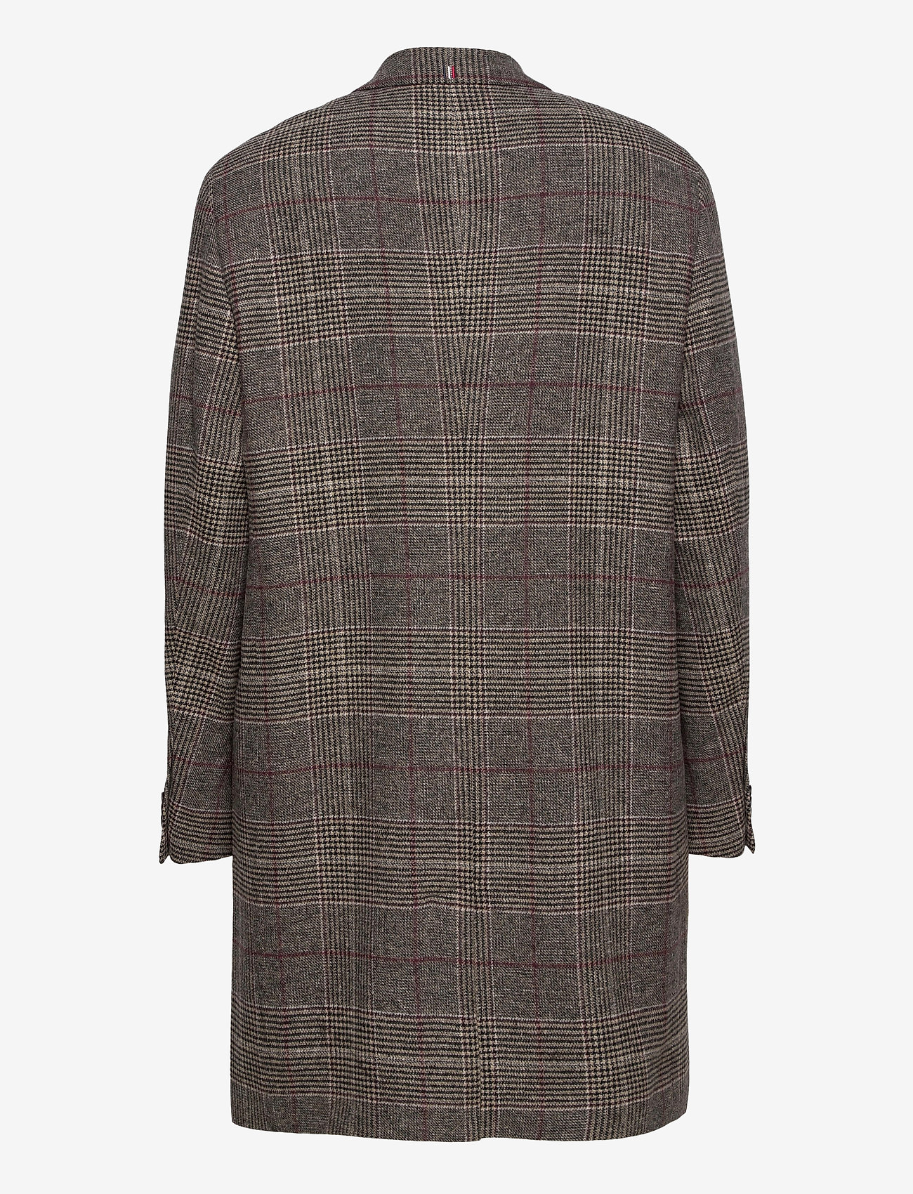 Les Deux - Madison Wool Check Coat - dark sand/black - 1