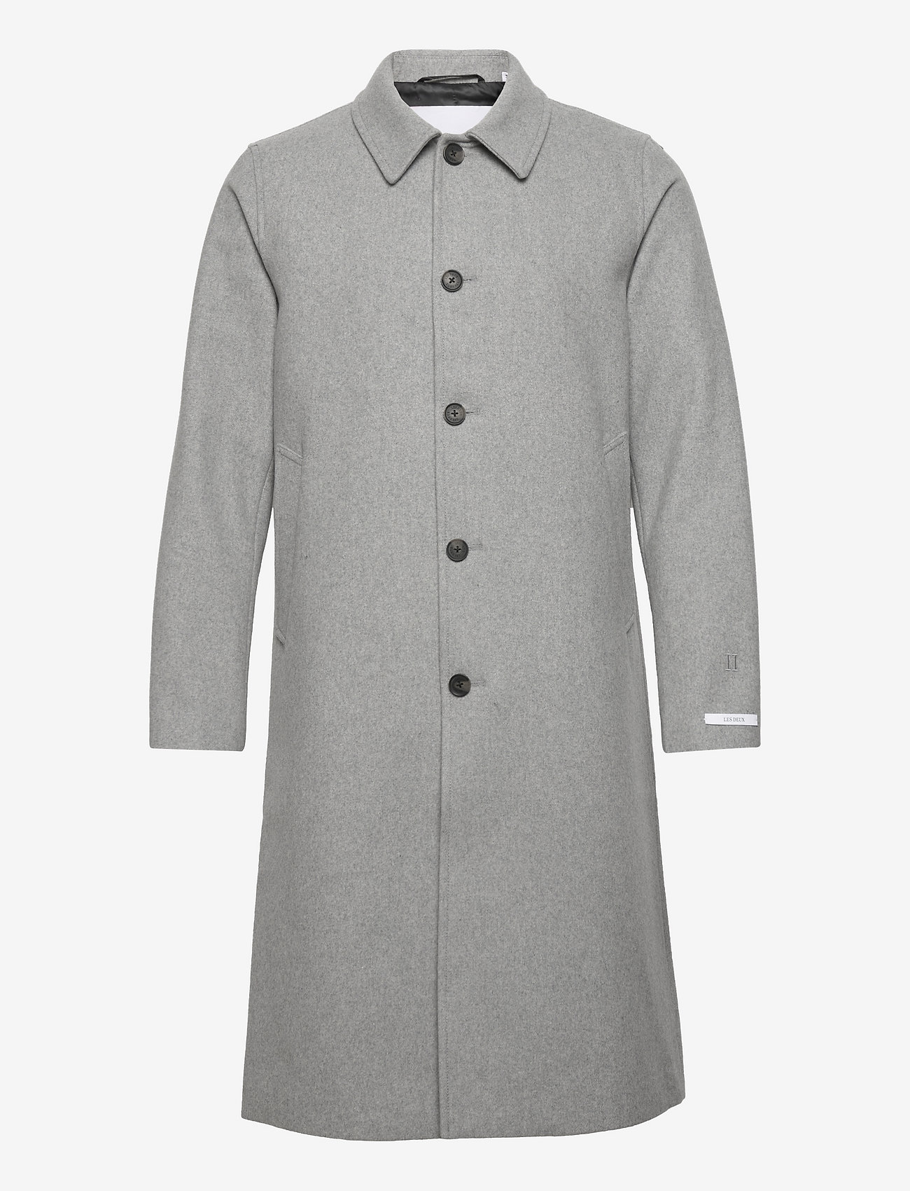 Les Deux - Morgan Wool Car Coat - light grey melange - 0