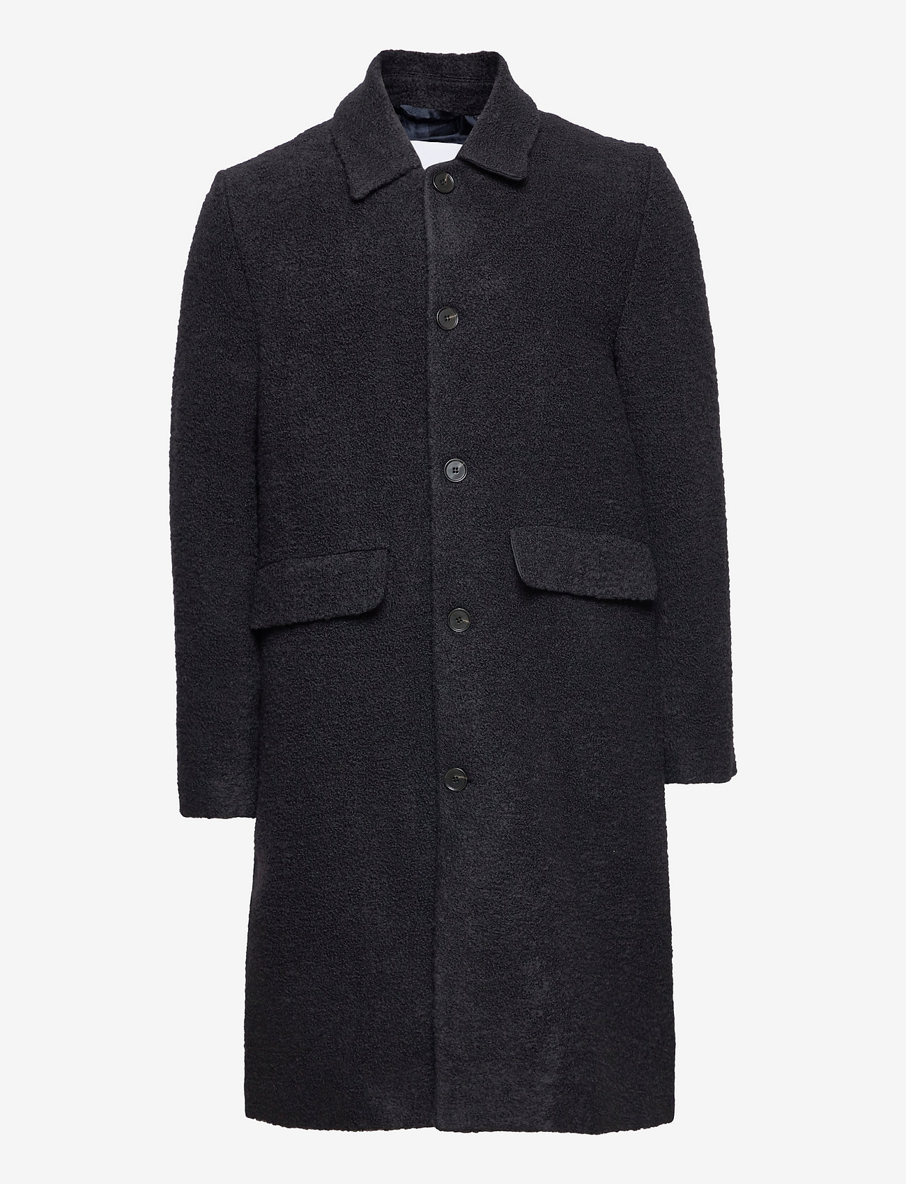 Les Deux - Milo Bouclé Coat - dark navy - 0