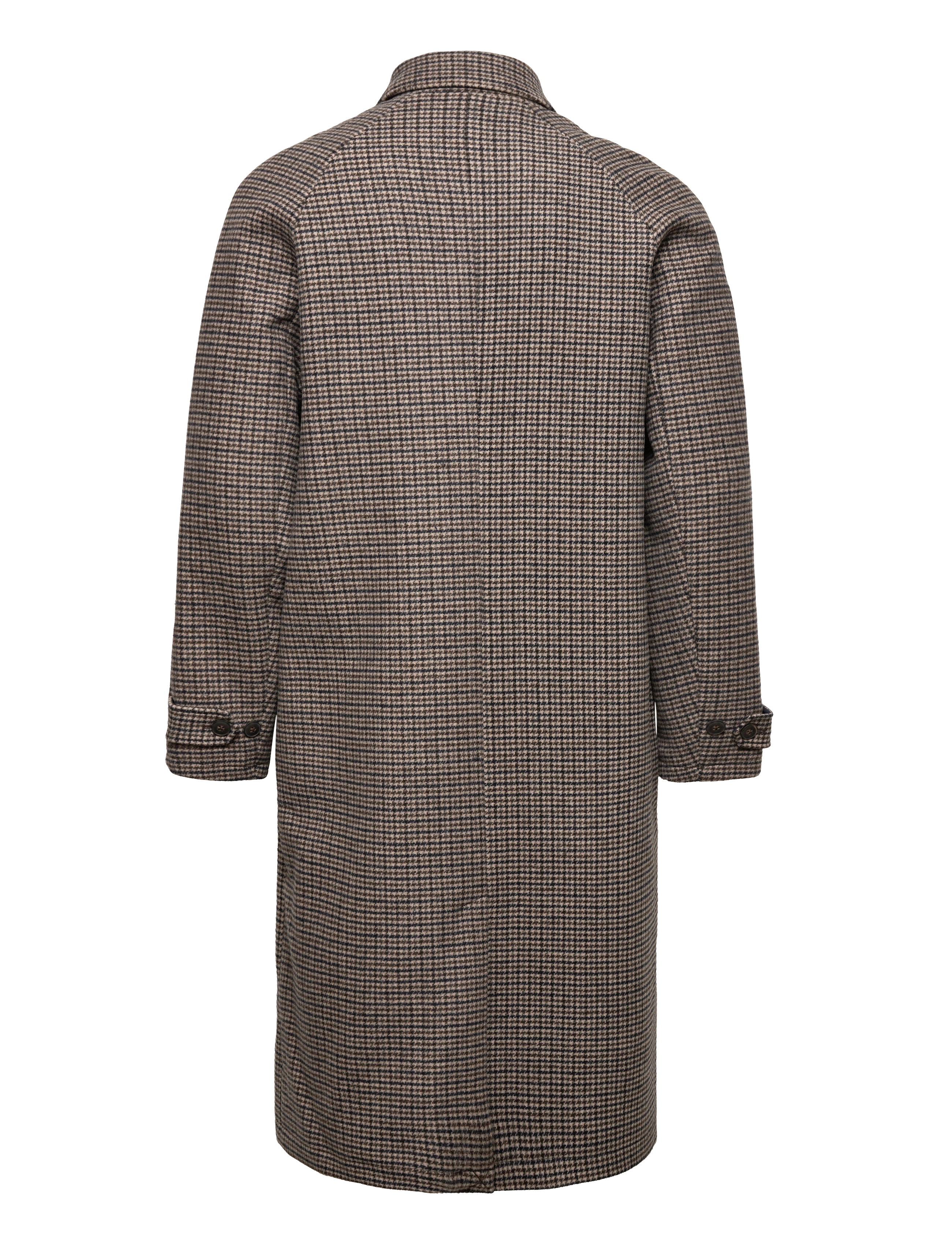 Les Deux - Michael Houndstooth Wool Coat - dark sand/black - 1