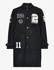 Les Deux - Les Deux Varsity Wool Coat - winter jackets - black - 0