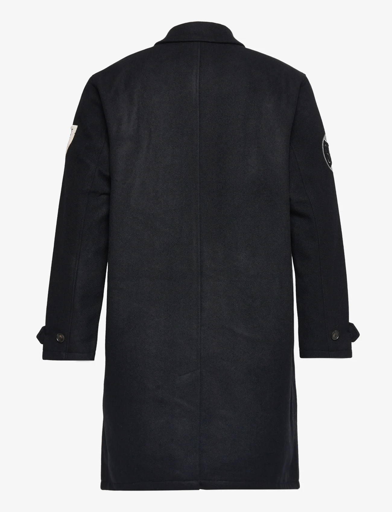 Les Deux - Les Deux Varsity Wool Coat - winter jackets - black - 1