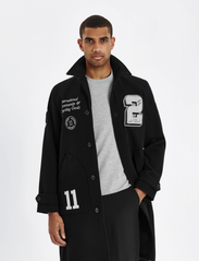 Les Deux - Les Deux Varsity Wool Coat - winter jackets - black - 2