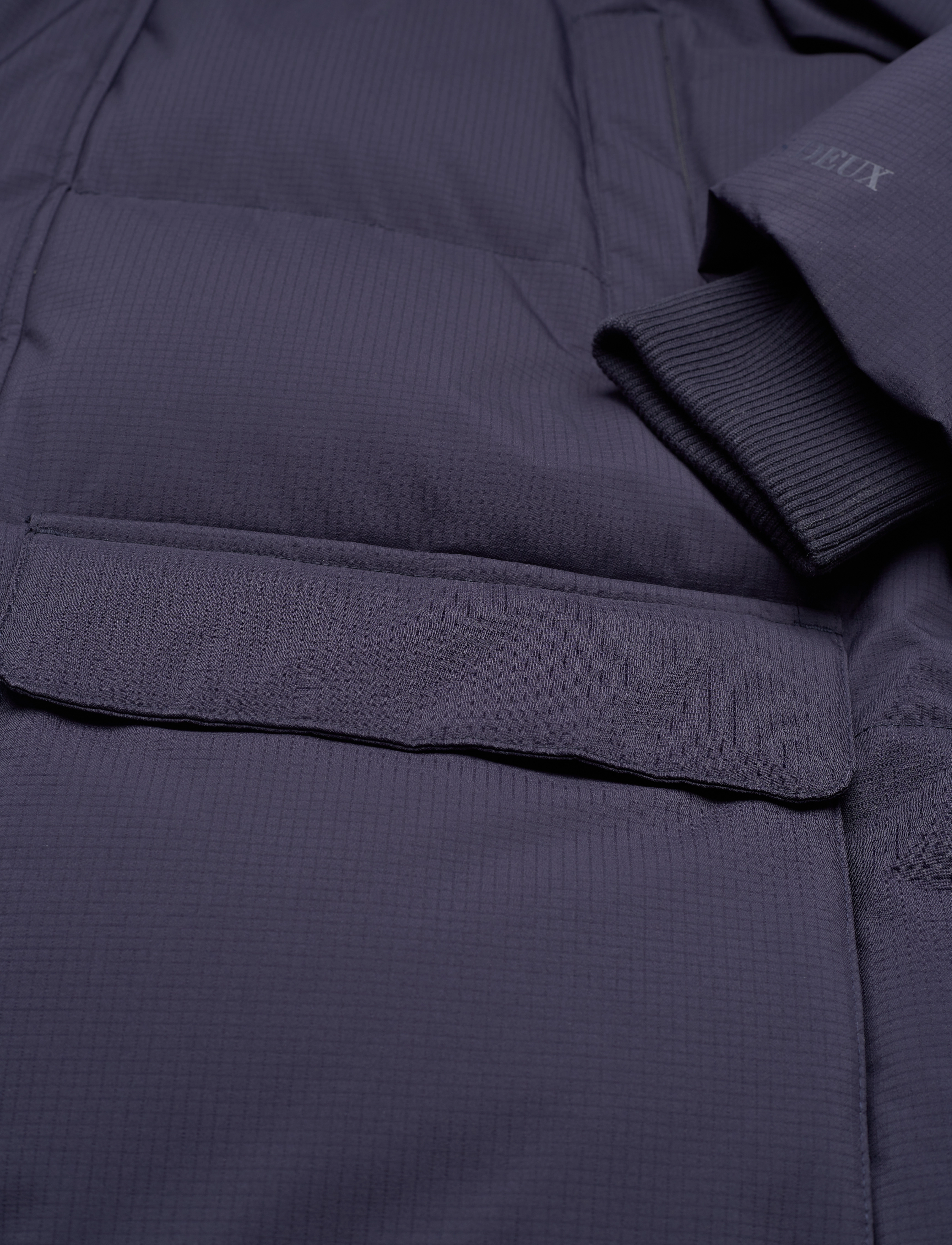 Les Deux - Madden Ripstop Puffer Parka Coat - dark navy - 3