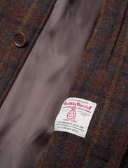 Les Deux - Maximilian Harris Tweed Wool Coat - winter jackets - ebony brown/black - 4