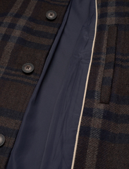 Les Deux - McKay Check Wool Coat - manteaux de laine - coffee brown/dark grey - 5