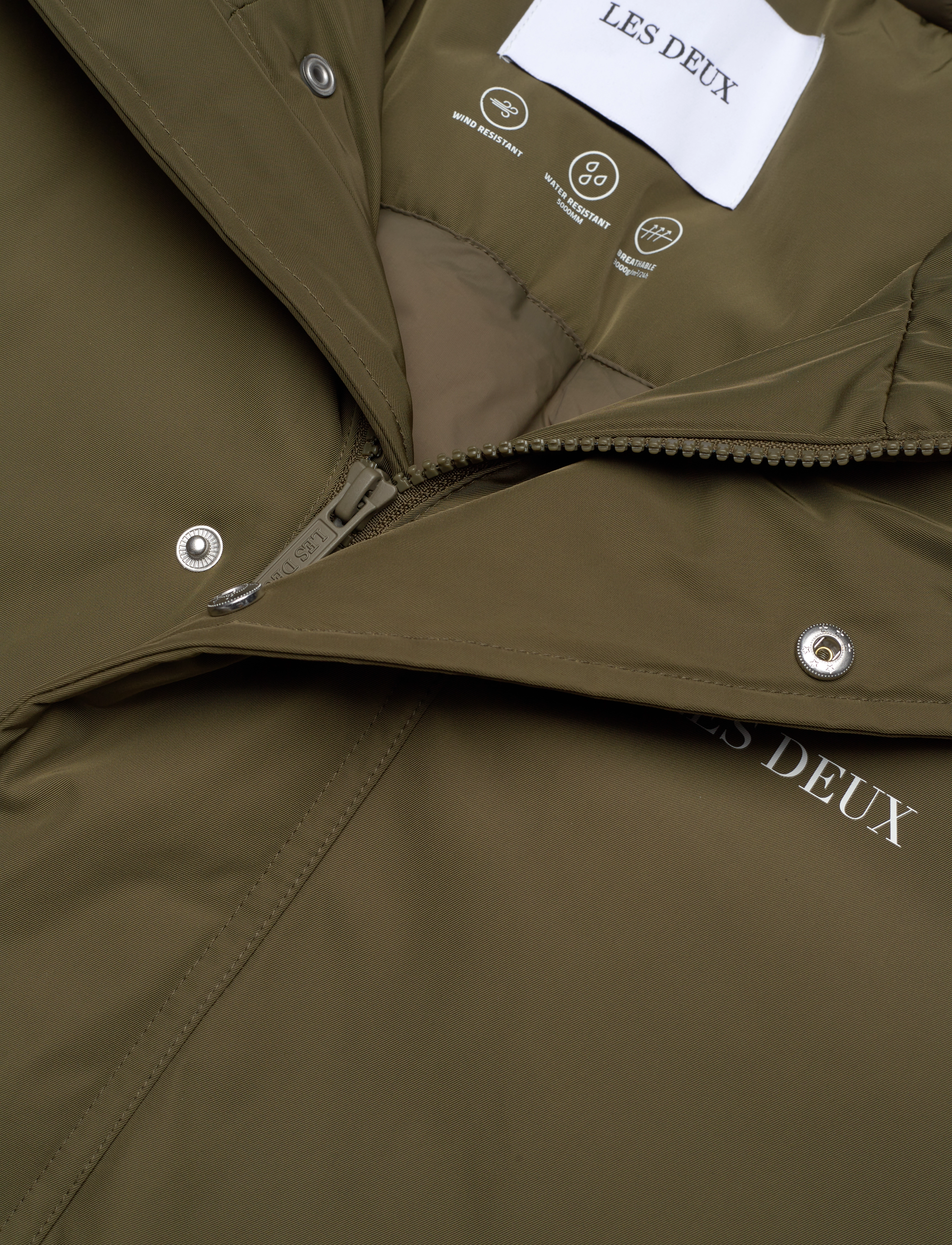 Les Deux - Darius Coat - olive night - 3