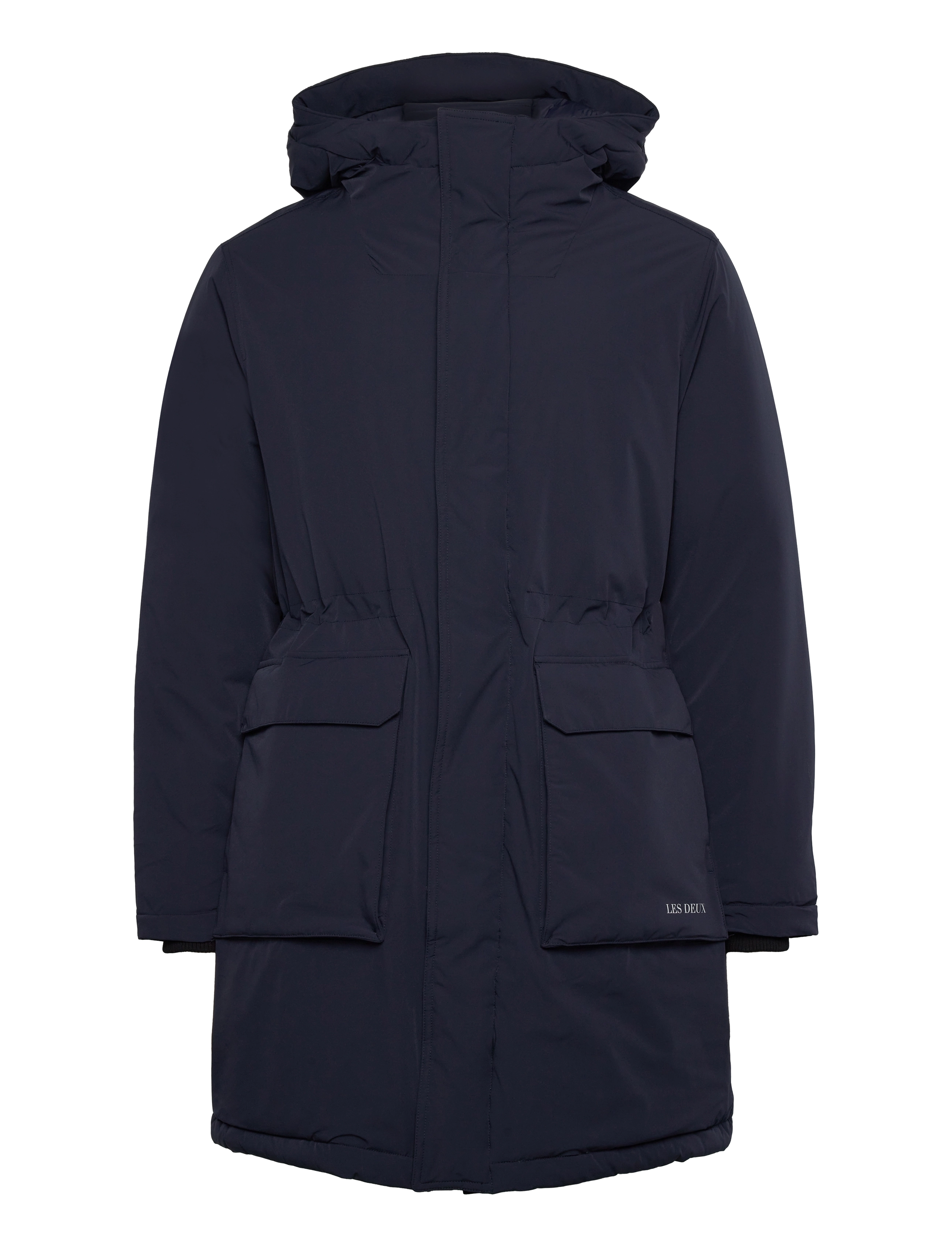 Les Deux Channing Padded Parka Coat - Kläder - DARK NAVY / navy