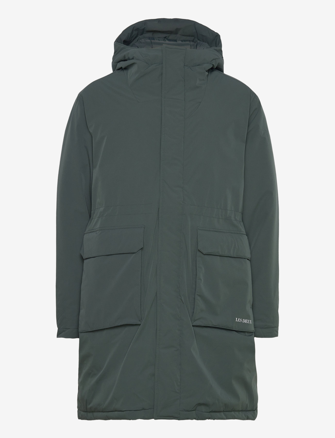Les Deux - Channing Padded Parka Coat - winter jackets - pine green - 0