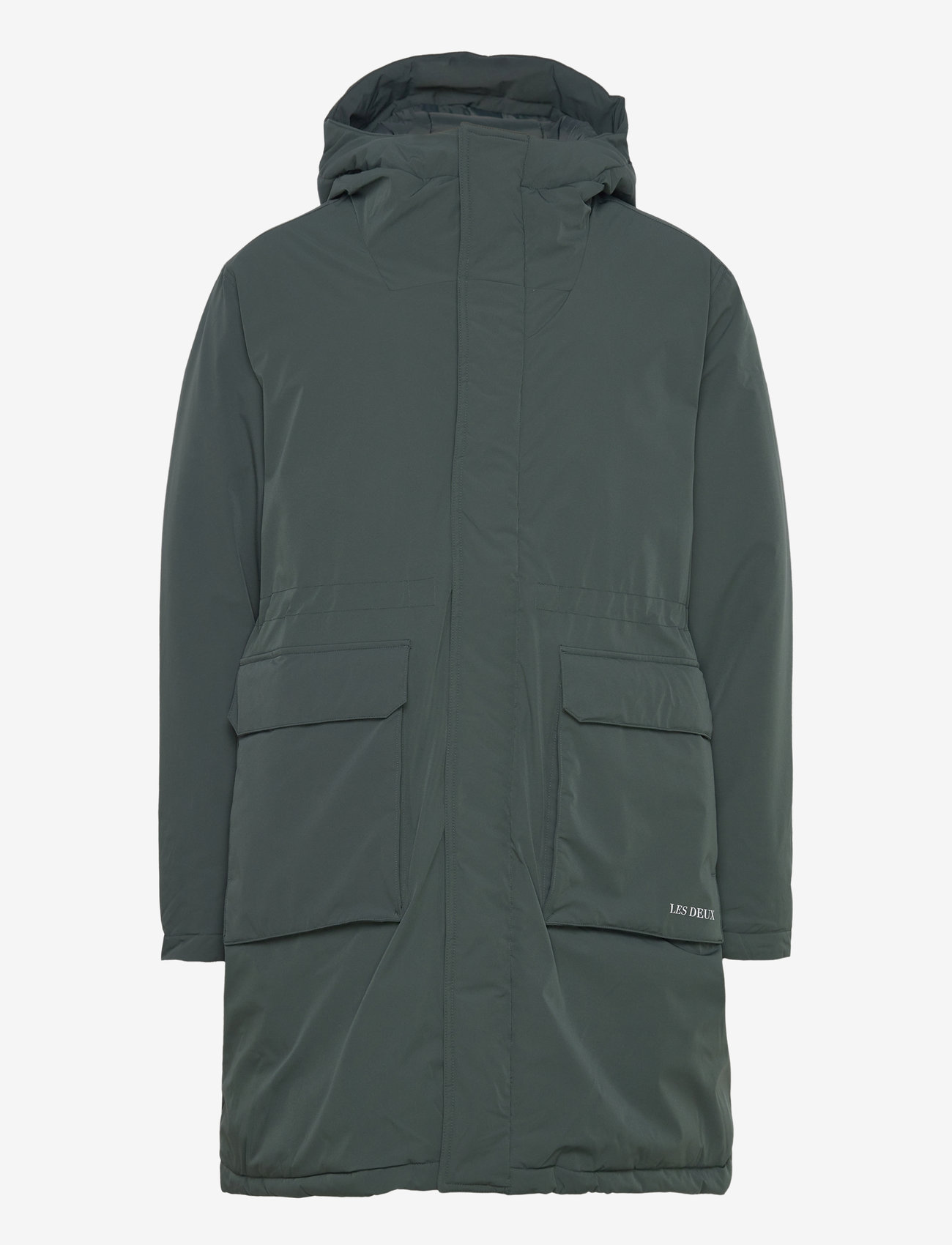 Les Deux - Channing Padded Parka Coat - winter jackets - pine green - 1