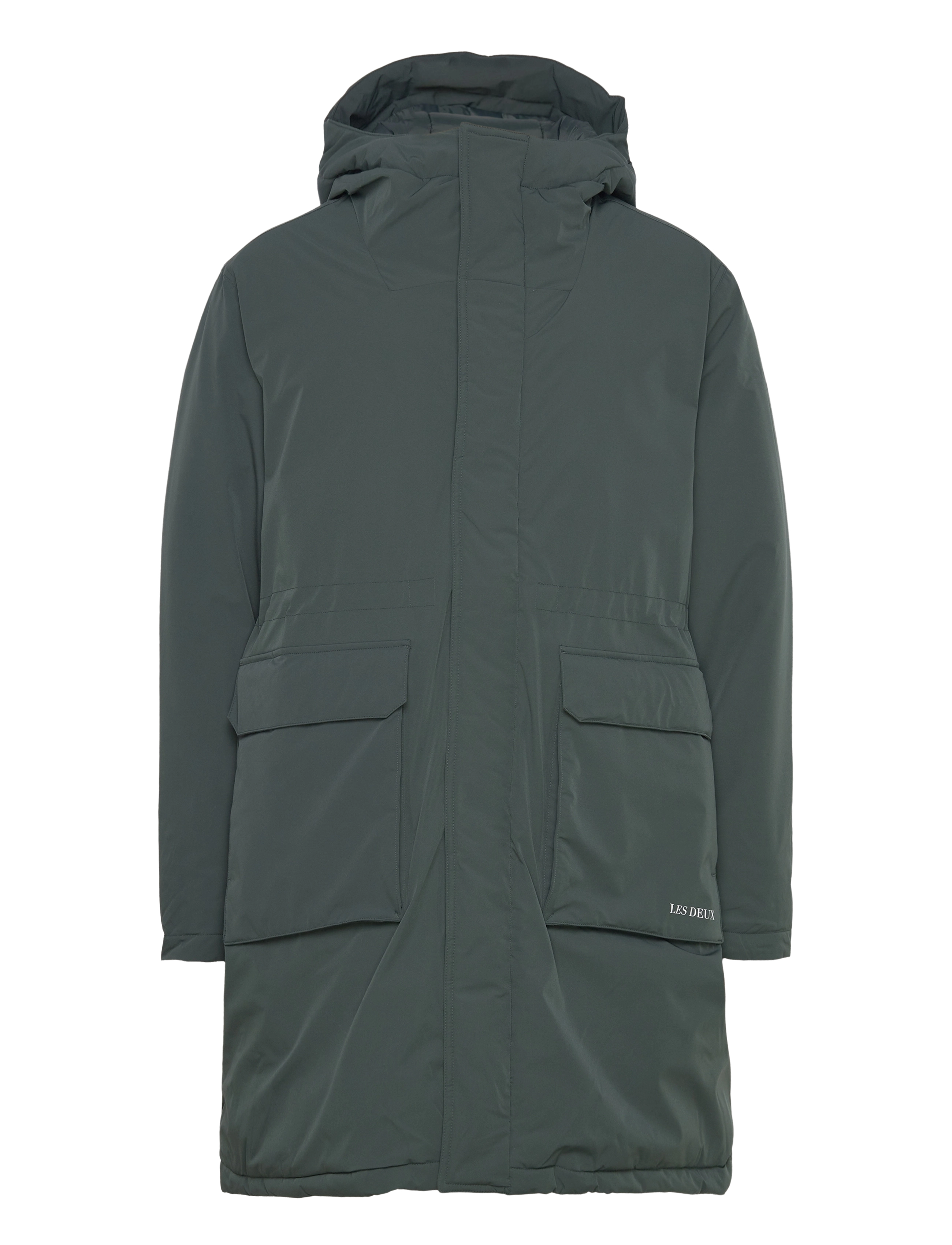 Les Deux - Channing Padded Parka Coat - vinterjakker - pine green - 1