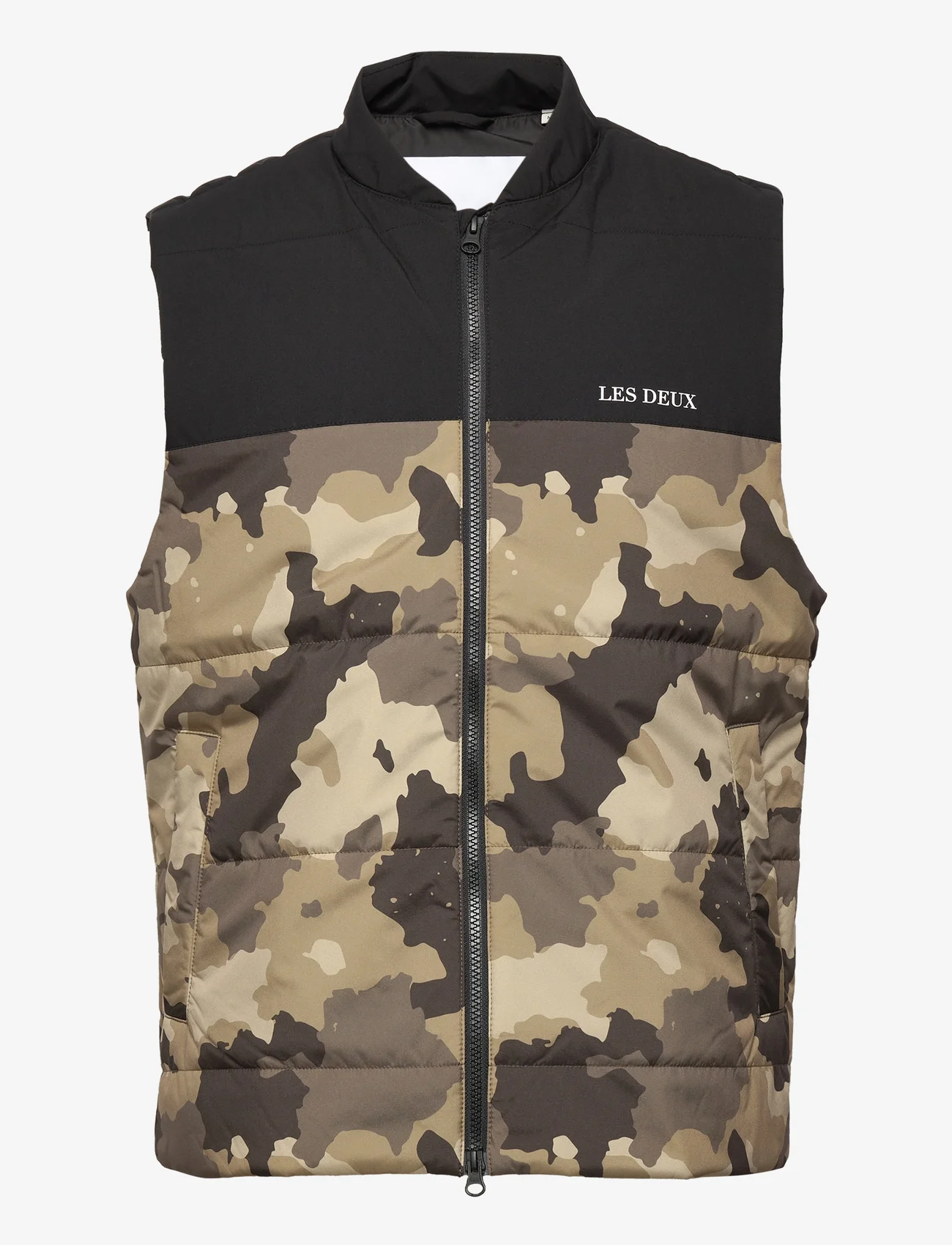 Les Deux - Martielle 3.1 Vest - vests - mountain grey camouflage/black - 0
