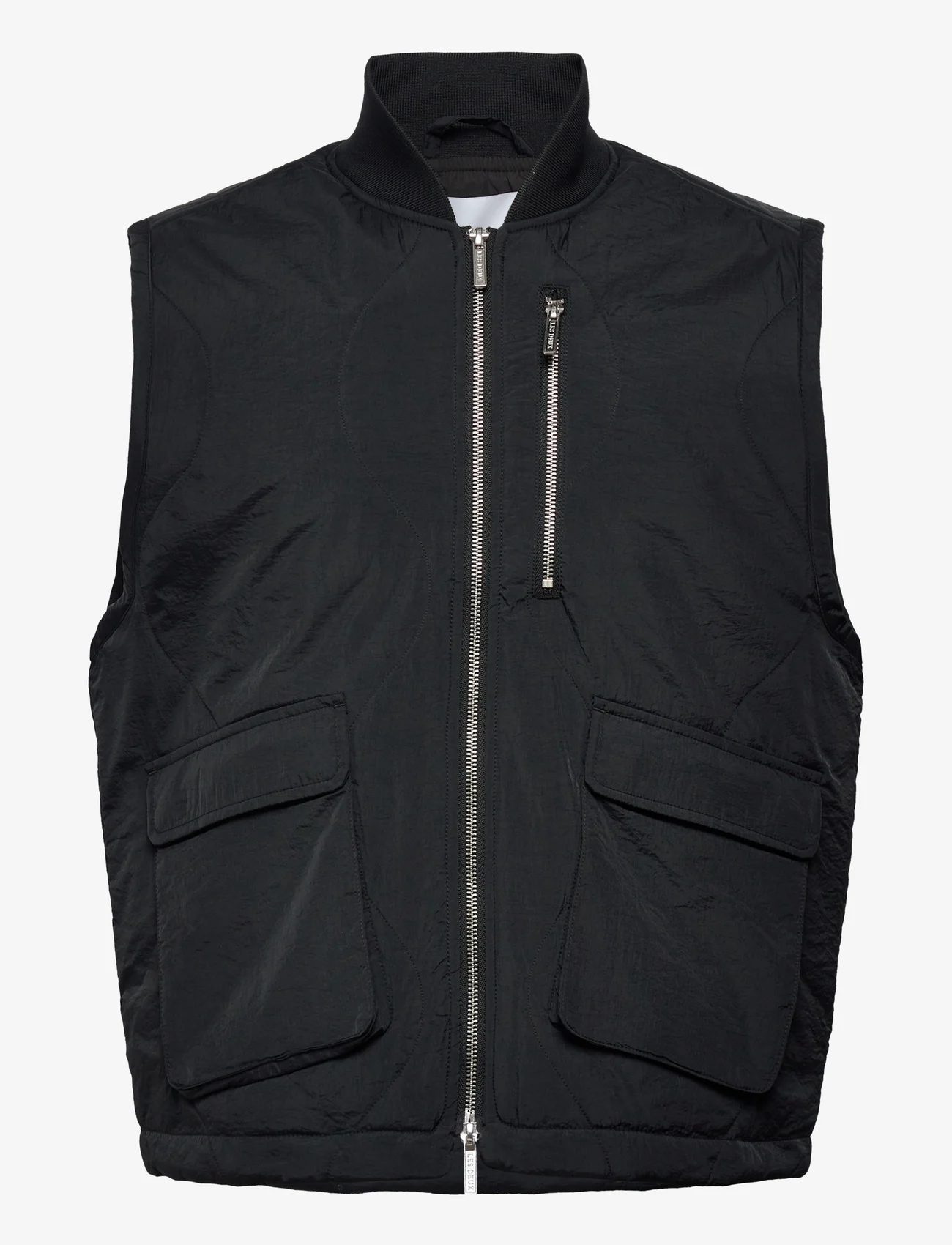Les Deux - Major Quilted Vest - jakker og frakker - black - 0