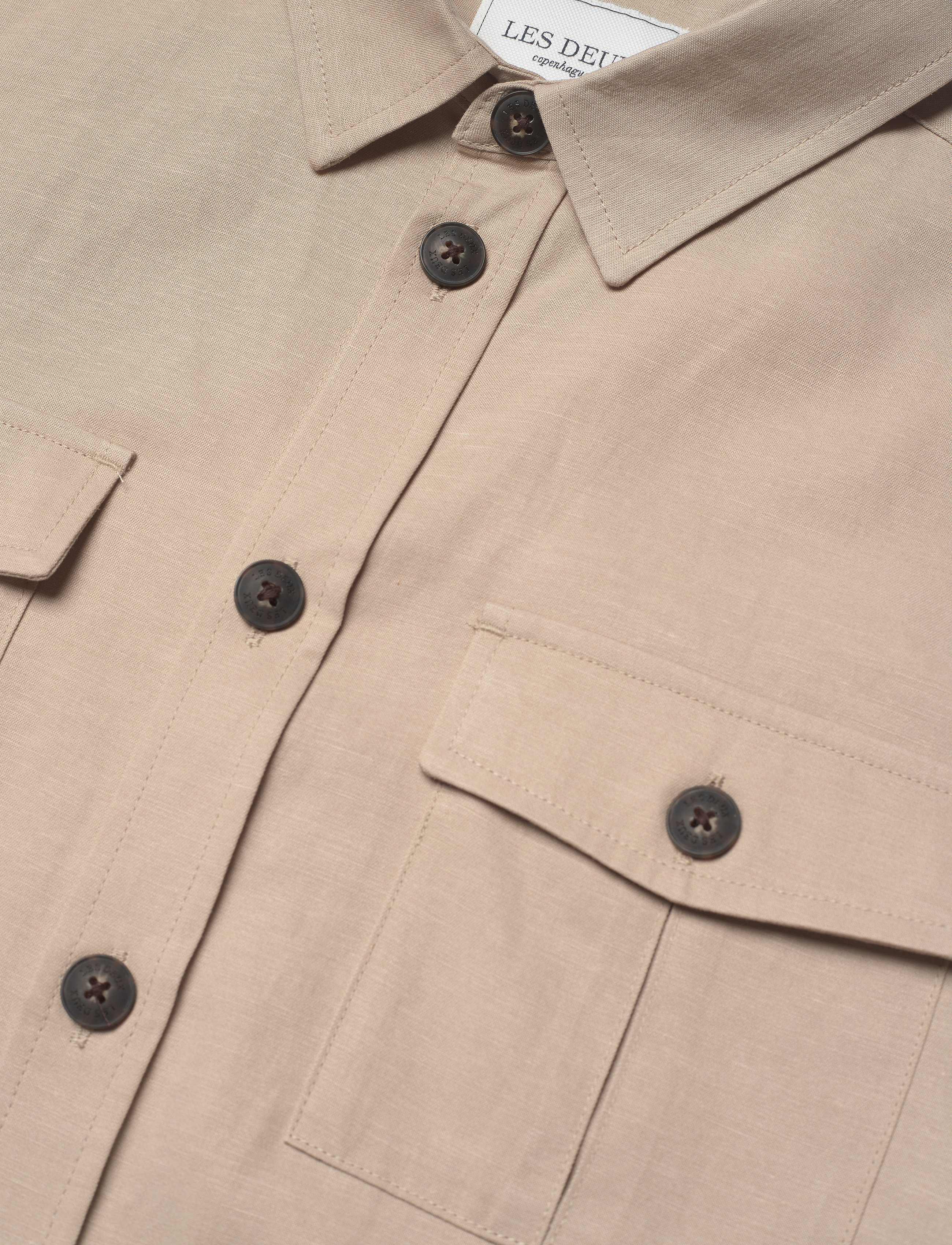 Les Deux - Howard Linen-Tencel Hybrid - dark sand - 2